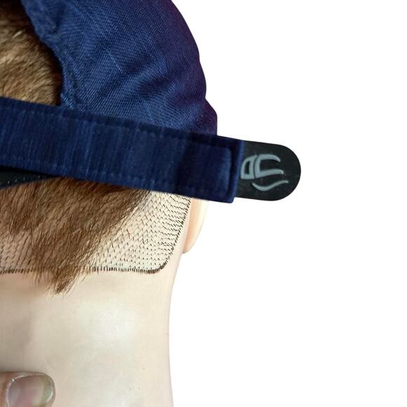 Hat Adjustable Velcro Outdoor Cap Navy Blue New With Tags Sporty Athletic - Picture 5 of 7